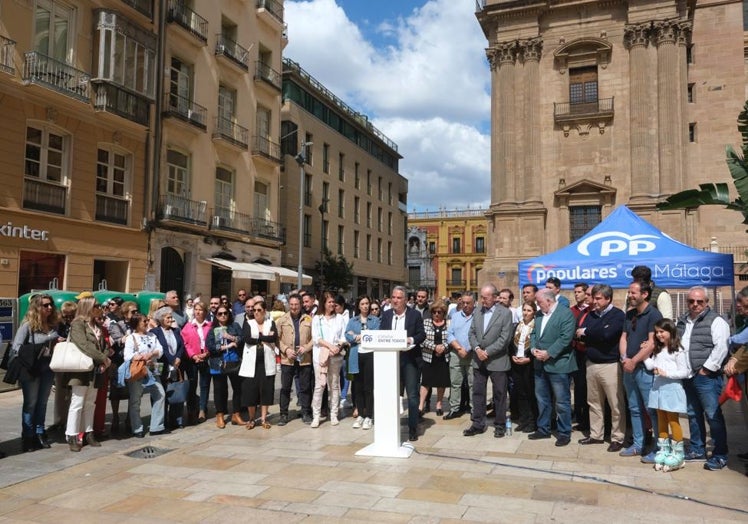 Acto de los populares celebrado este domingo.