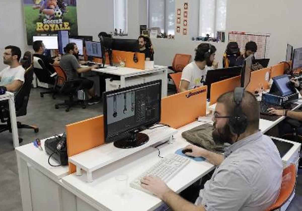 Imagen de archivo de una empresa de videojuegos en el Polo Digital de Tabacalera