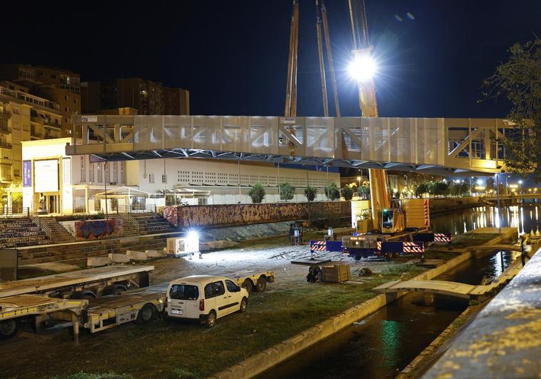 El nuevo puente del CAC ya está en Málaga