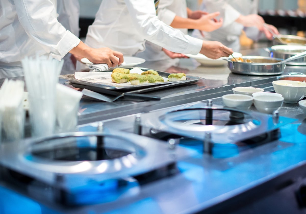 Cocinas de una de las escuelas de hostelería.