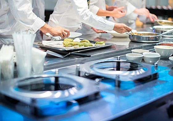 Cocinas de una de las escuelas de hostelería.