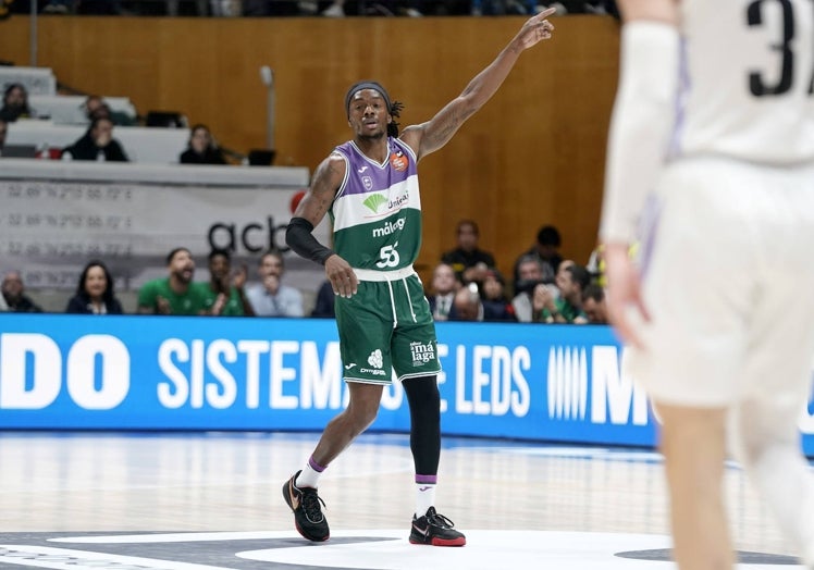 Perry, en un partido del Unicaja.