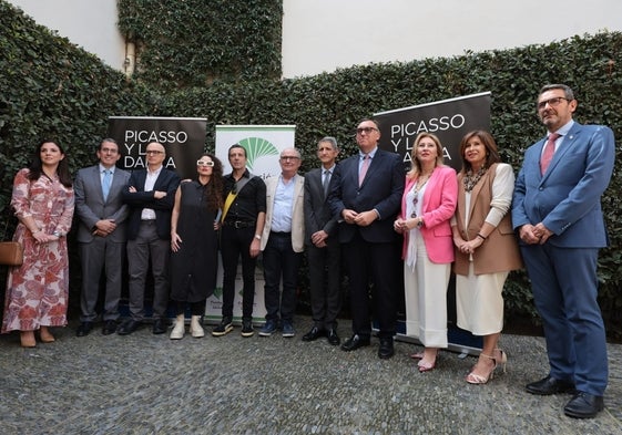 Presentación de 'Picasso y la danza' en los jardines del Museo Picasso.