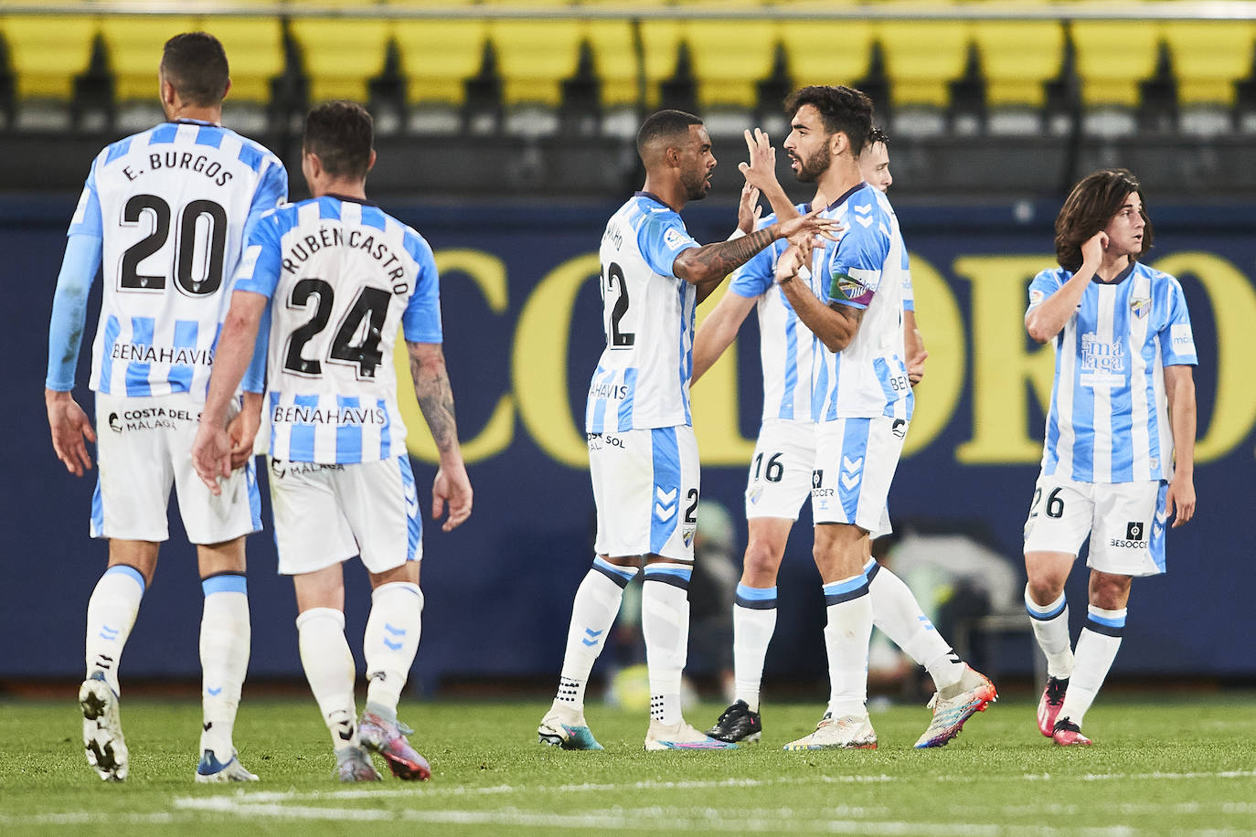 El triunfo del Málaga ante el Villarreal B, en fotos