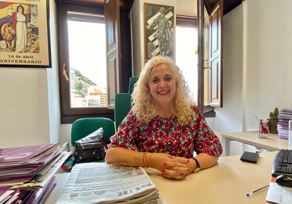 Remedios Ramos, en su despacho en el Ayuntamiento de Málaga. P. R. Q.