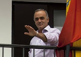 Una imagen de archivo de Cristóbal Torreblanca, todavía alcalde de Almogía.