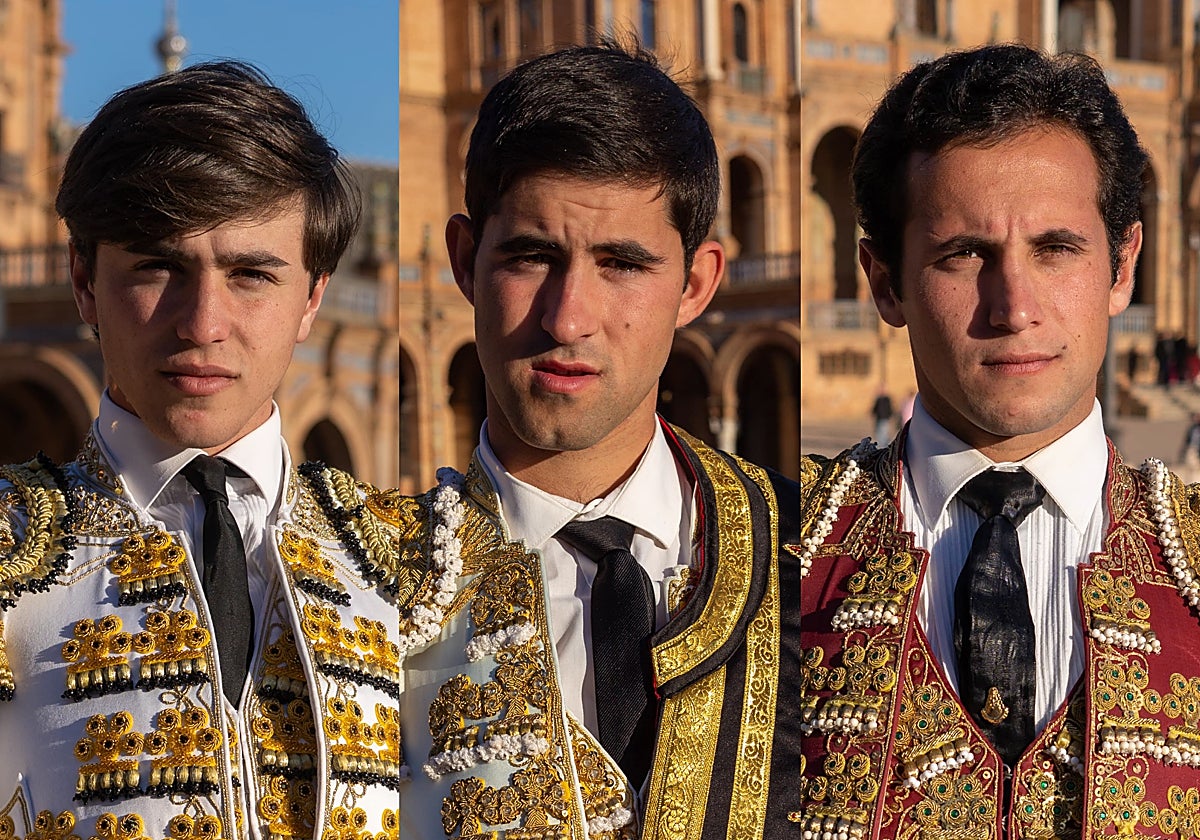 Marcos Linares, Mario Sánchez y Javier López Peregrino, de izquierda a derecha.