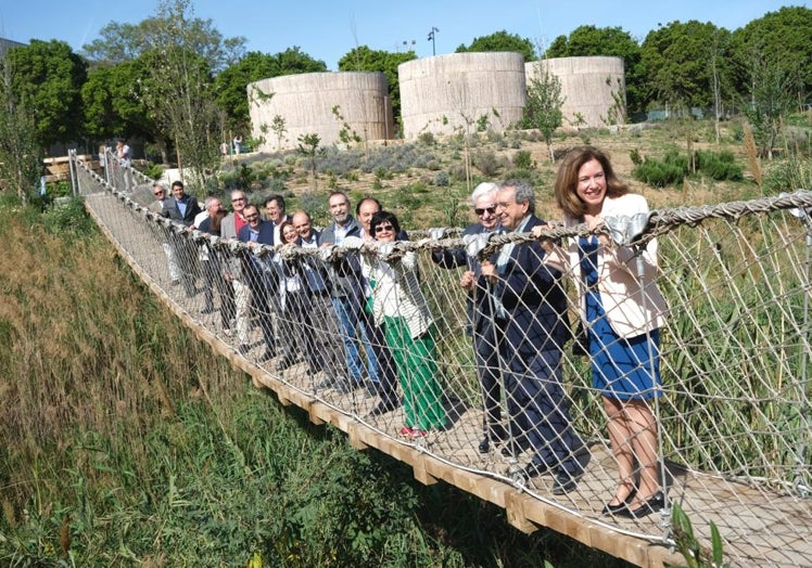 Imagen principal - La UMA inaugura un huerto comunitario y parque paisajístico en el campus de Teatinos