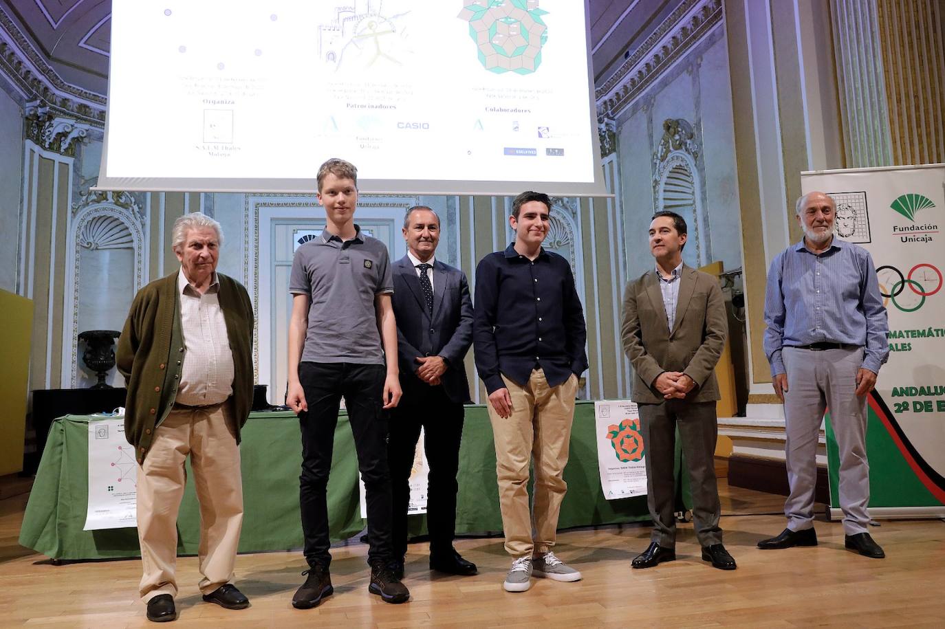 Maxim Dudik (Deutsche Schule, Marbella) y Yago Casado Fajardo (IES Litoral, Málaga)