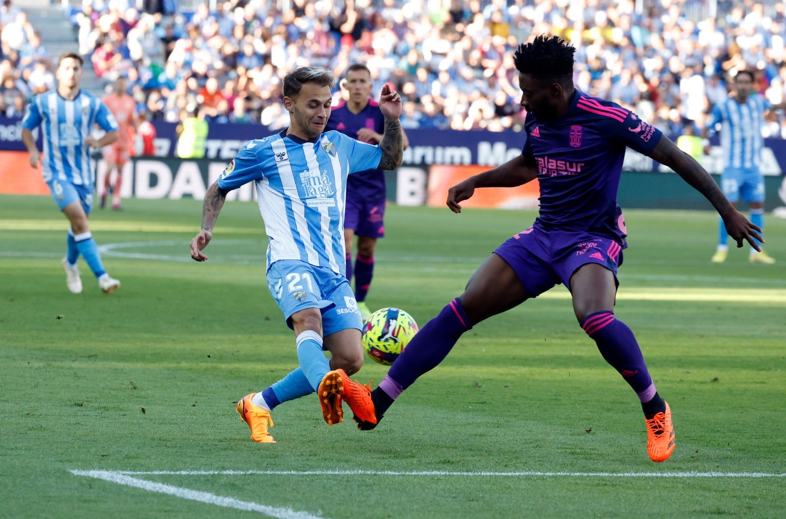 Las mejores imágenes del partido Málaga-Cartagena