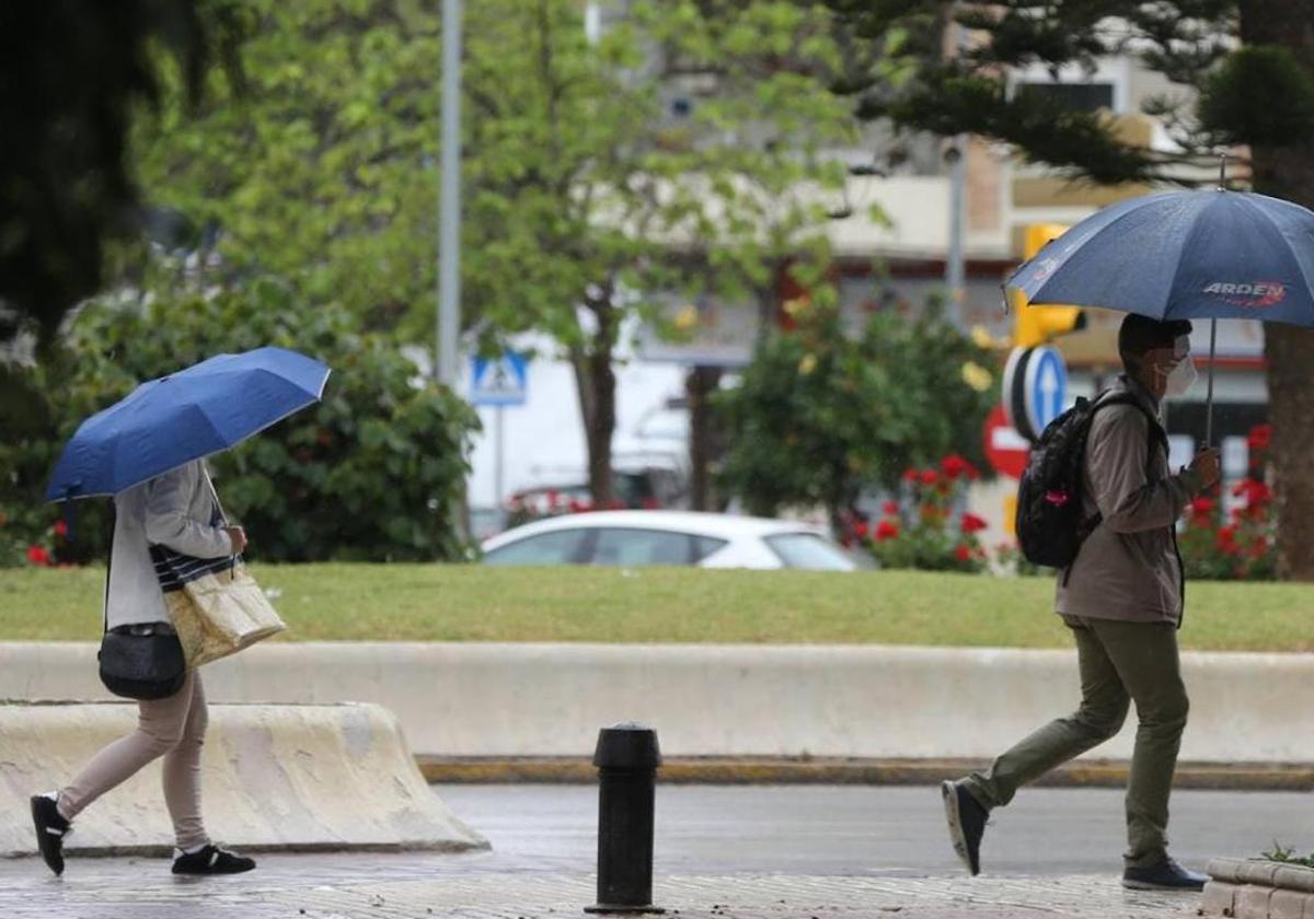 Posibles lluvias débiles este miércoles en Málaga