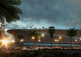 Recreación del futuro estadio de La Rosaleda, que será remodelada para el Mundial 2030.