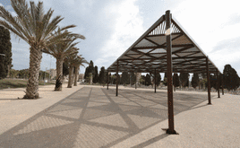 Obras para la laguna artificial que se ha habilitará en la zona sur del parque.