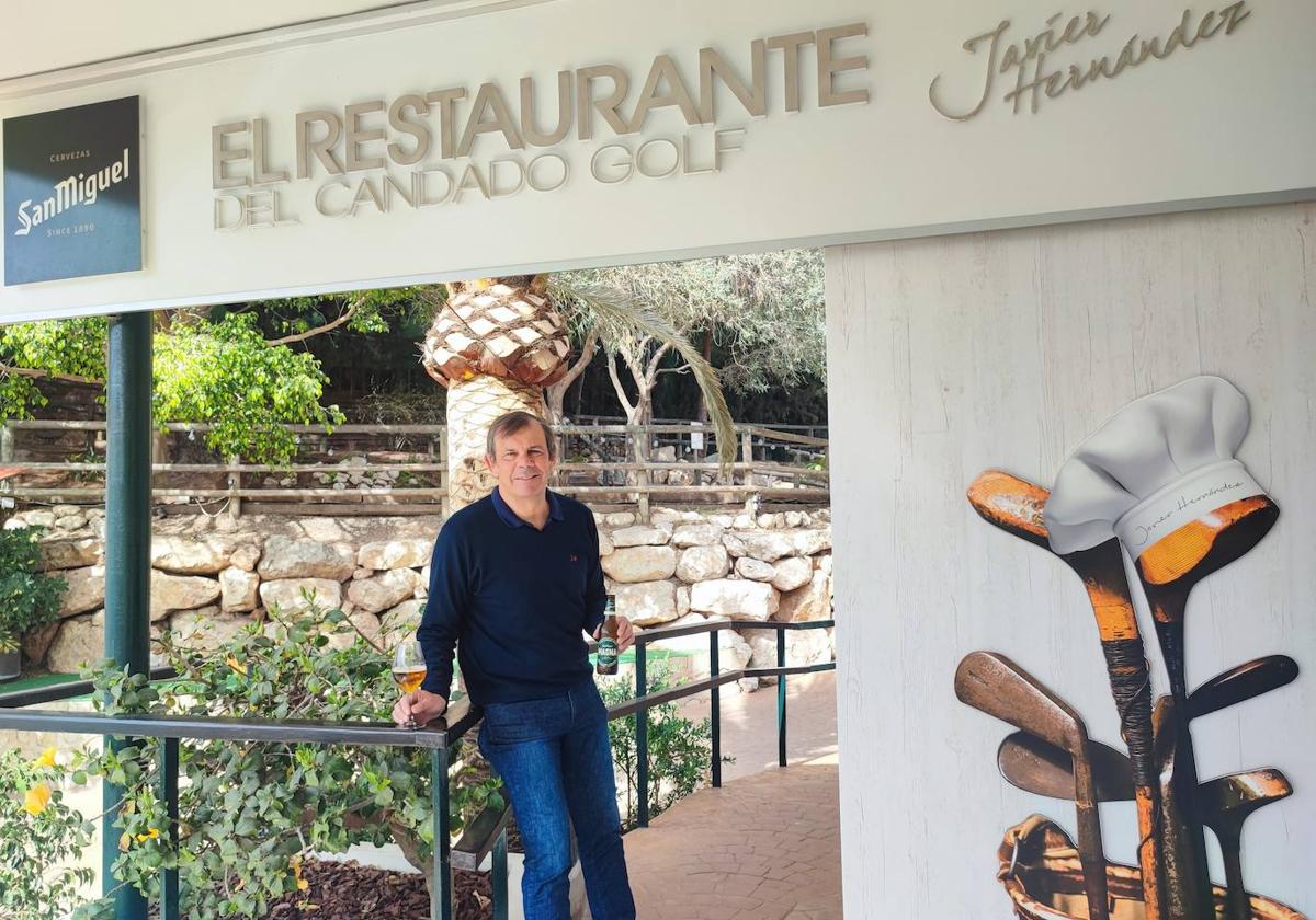 Juanma Rodríguez, en el Restaurante del Candado Golf.