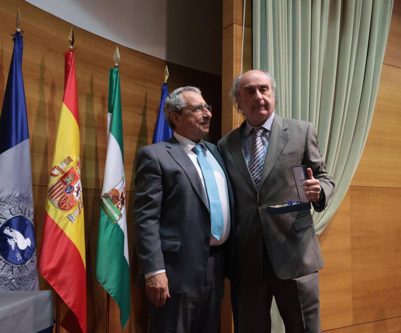 Presidió la comisión gestora de la UMA entre 1972 y 1975. A título póstumo, recogió la medalla de oro de la UMA su hijo Antonio Gallego