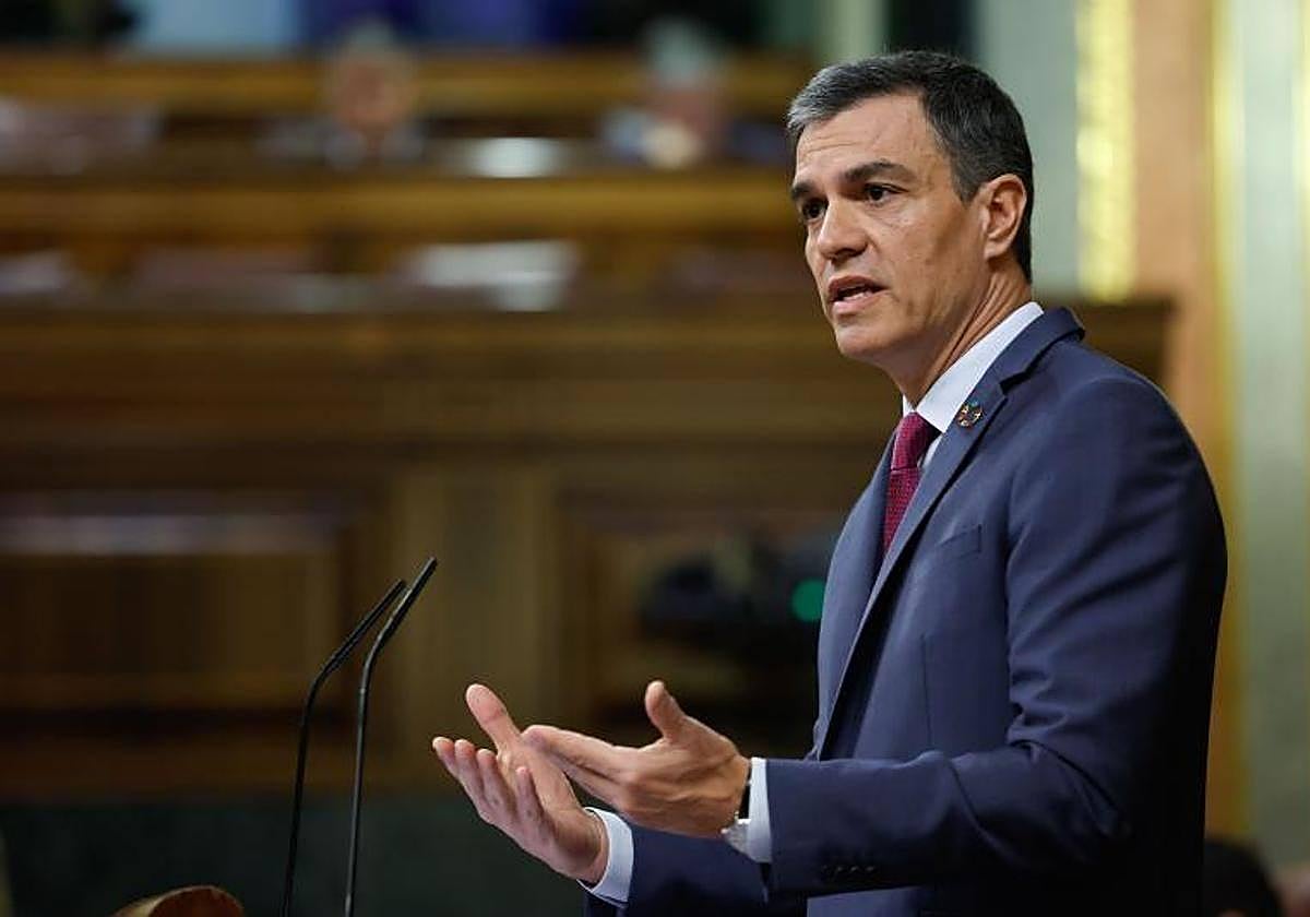 Pedro Sánchez, el miércoles en el Congreso de los Diputados.