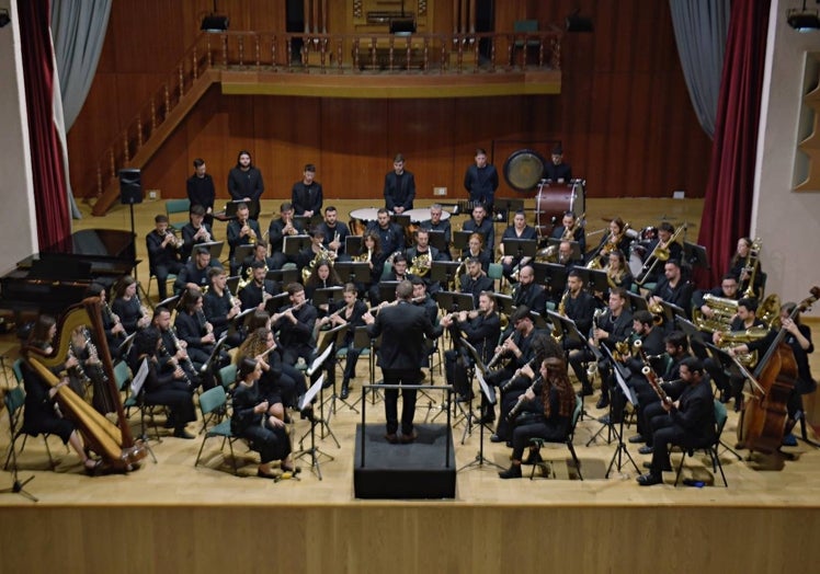 La Wind Symphony Orchestra de ELCAMM, en uno de sus conciertos anteriores.