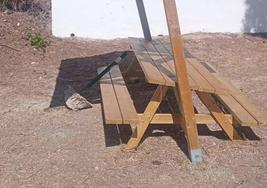 Uno de los elementos afectados.