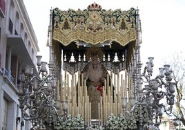 La Virgen de Gracia y Esperanza, el pasado Lunes Santo.