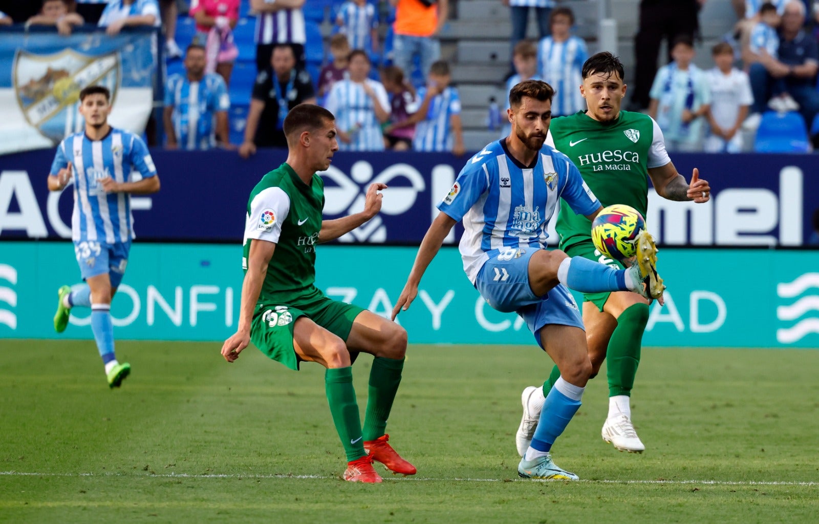 Las mejores imágenes del Málaga-Huesca