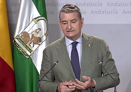 El consejero de la Presidencia, Interior, Diálogo Social y Simplificación Administrativa, Antonio Sanz, en una imagen de archivo