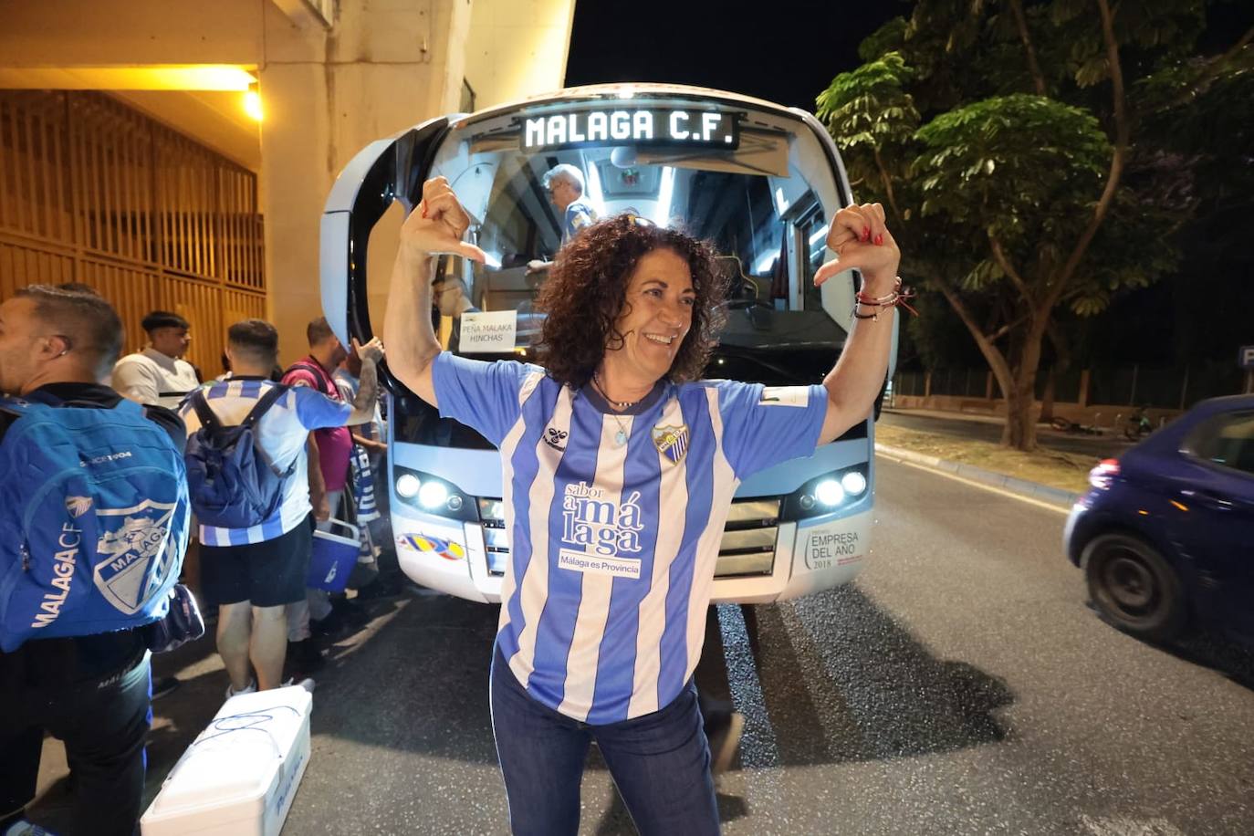 La caravana malaguista pone rumbo a Ponferrada