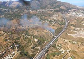 Controlado el incendio forestal en la zona de El Higuerón en Mijas