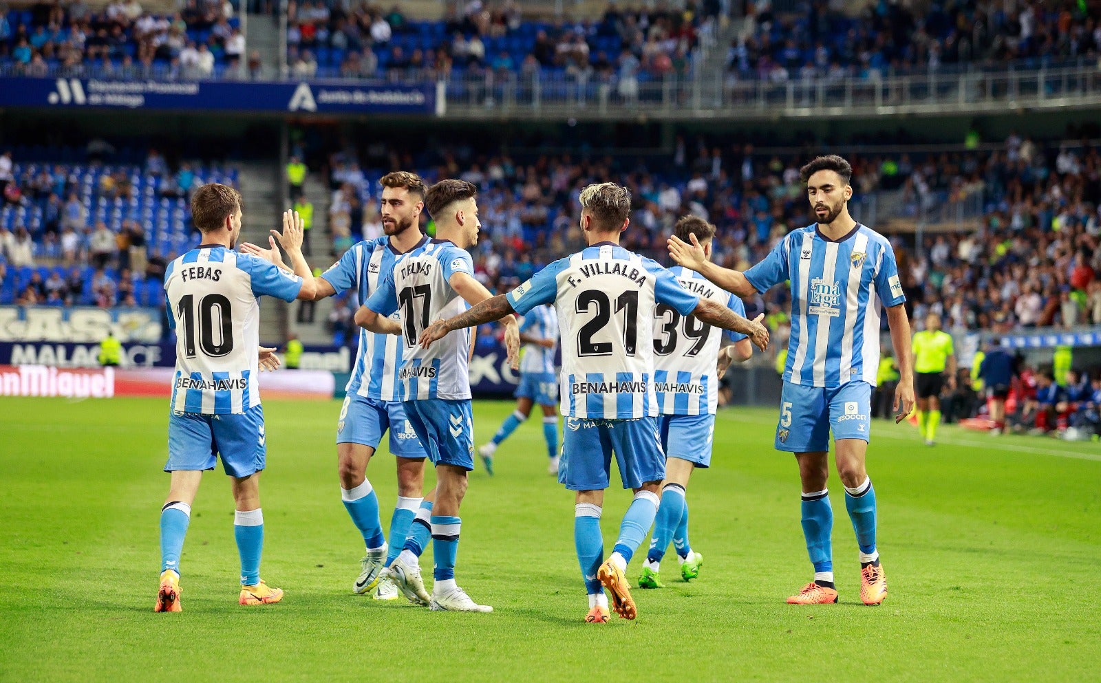 Málaga-Mirandés: Las mejores fotos de la victoria en La Rosaleda