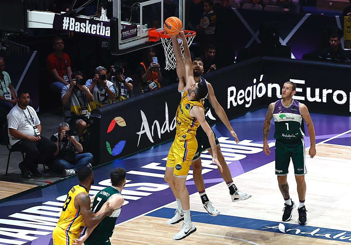 Imágenes de la segunda derrota del Unicaja en la Final Four