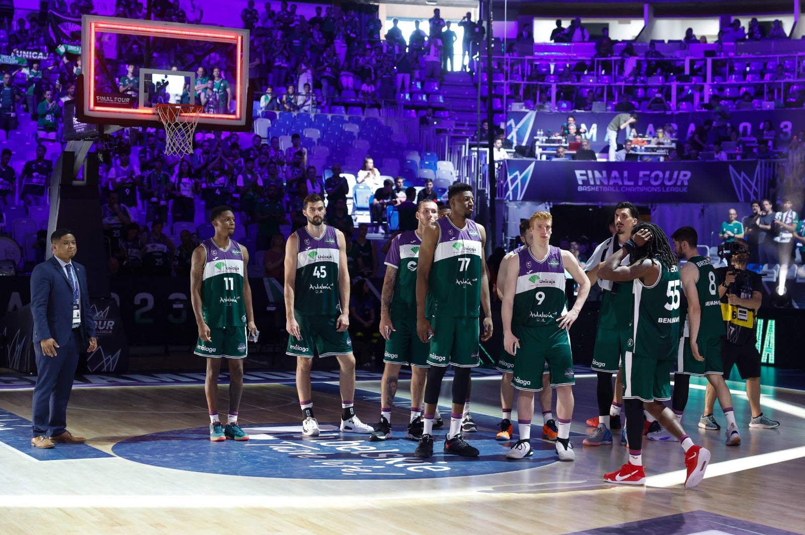 Imágenes de la segunda derrota del Unicaja en la Final Four