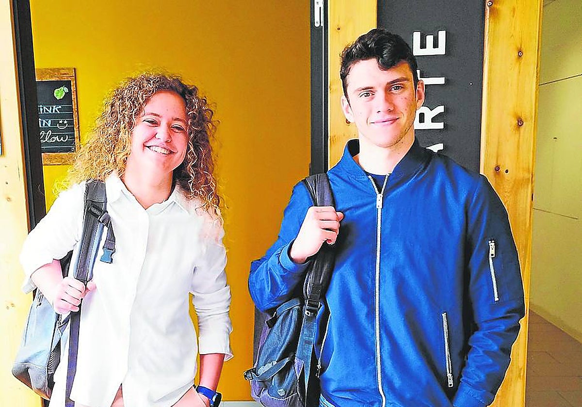 Los fundadores de 'Untaught', Alba Correal y Mario Merino, donde comenzó el proyecto.