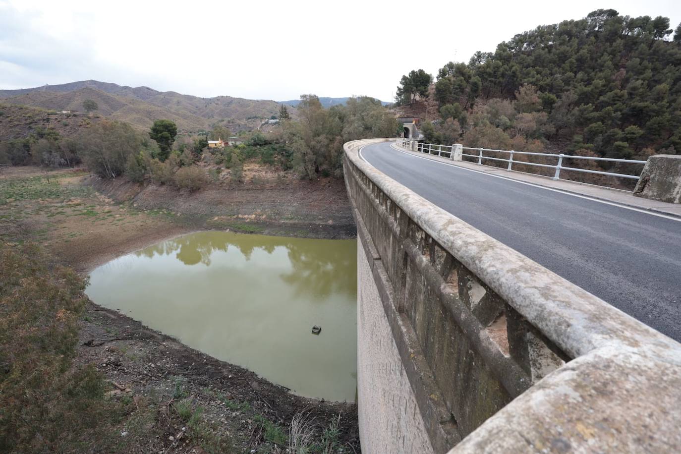 La presa de El Limonero, el jueves por la tarde