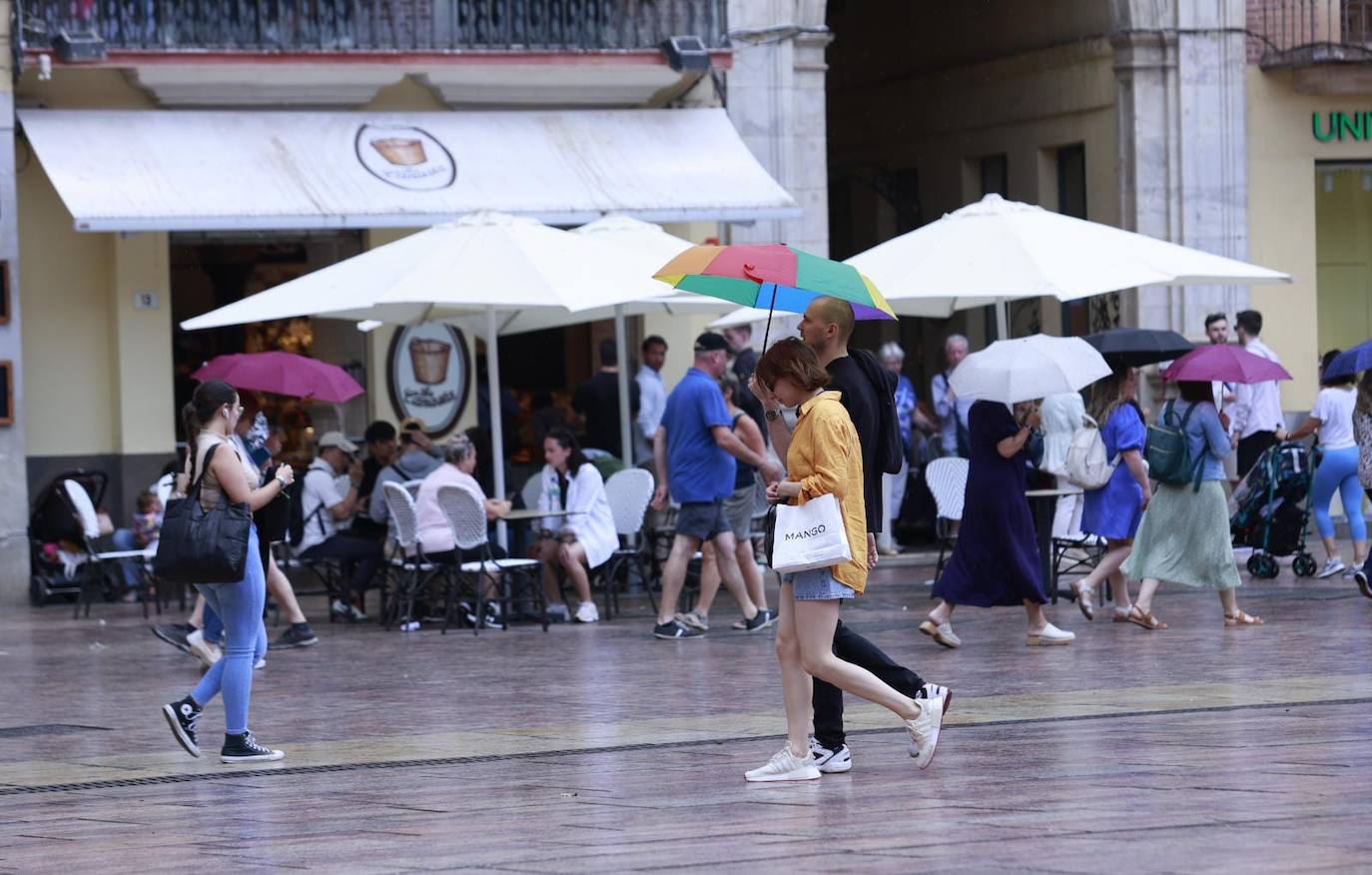 La lluvia regresa a Málaga