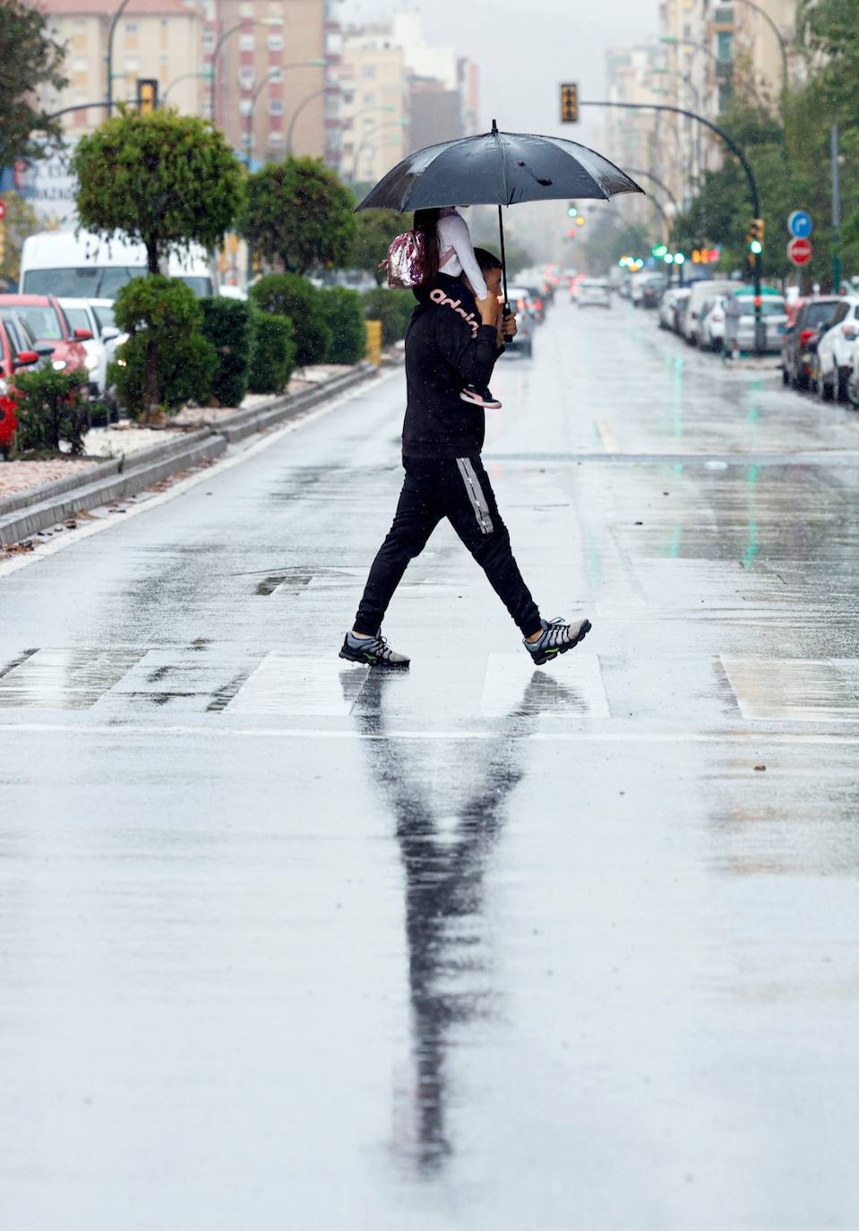 La lluvia regresa a Málaga