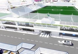 La remodelación del estadio de San Fernando incluye un aparcamiento subterráneo de 700 plazas.