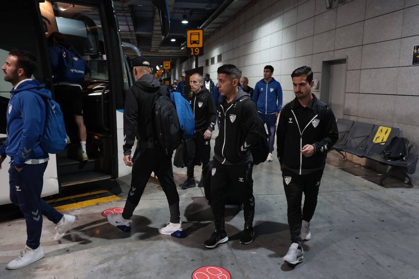 Silencio sepulcral en el regreso de la expedición malaguista