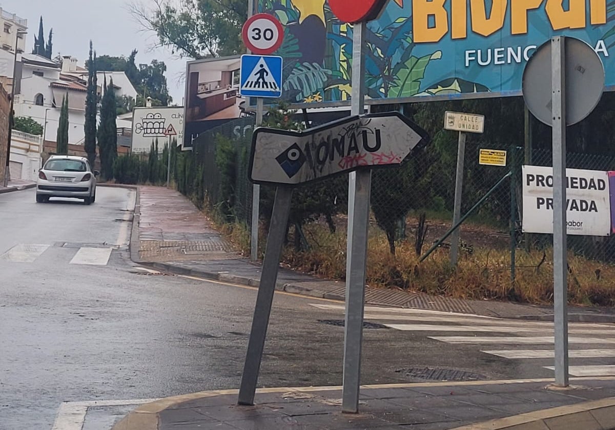 Señal del OMAU (Observatorio de Medio Ambiente Urbano).