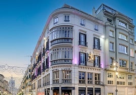 Vista del Hotel Larios, en la capital de la Costa del Sol.