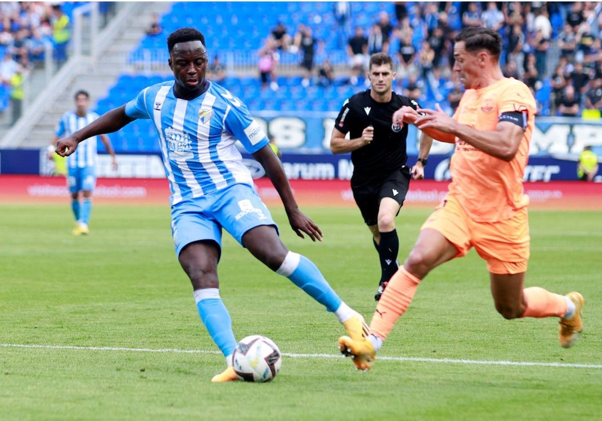 Appiah fue el autor del gol del Málaga para despedir la temporada.