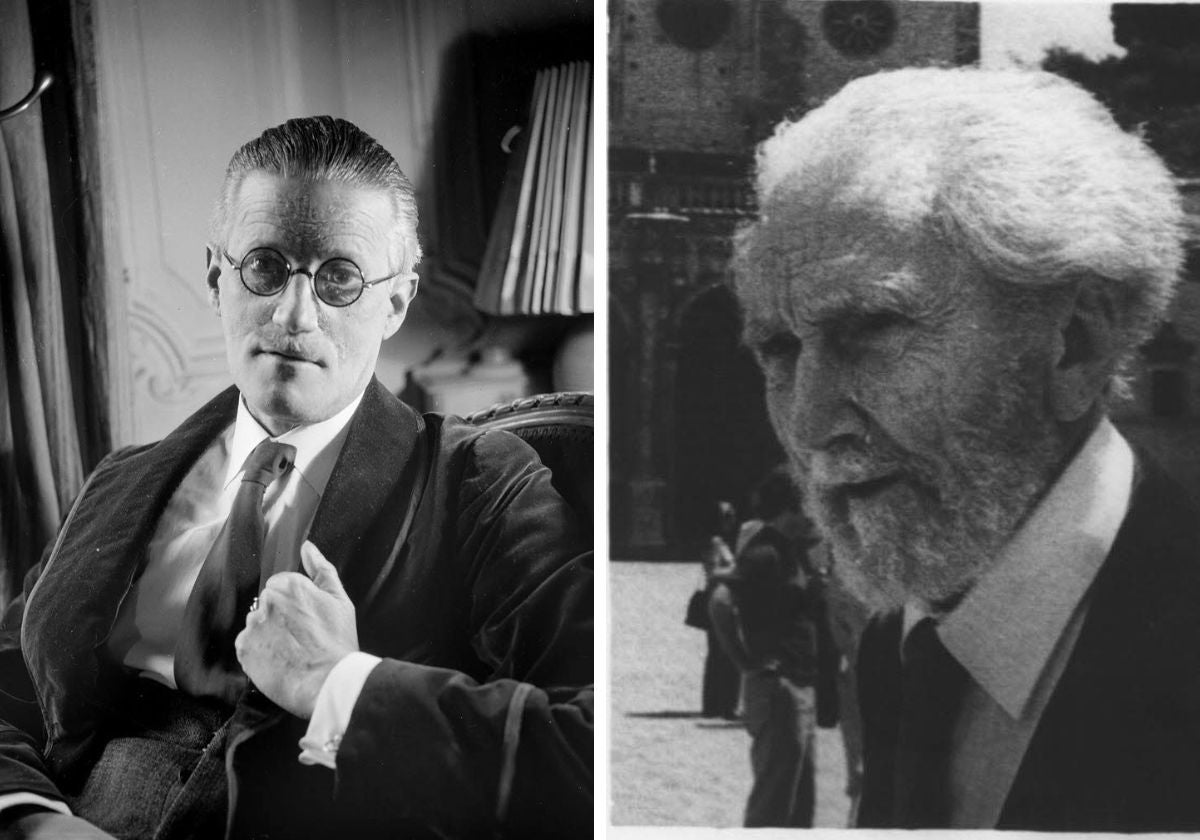 James Joyce y Ezra Pound.