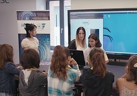 Taller de la primera edición del CyberGirls Day, que se celebró en Bilbao.