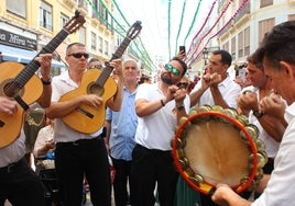 Toque por verdiales en la feria de Málaga.