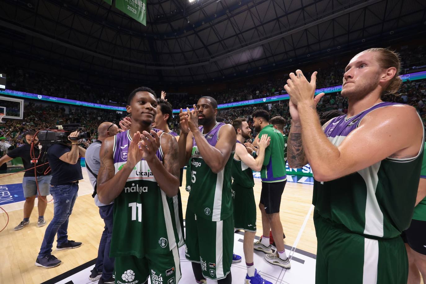 El segundo partido de play-off entre Unicaja y Tenerife, en fotos