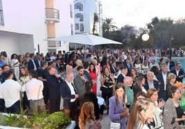 Fiesta de inauguración del hotel Occidental Banús, ayer por la tarde.