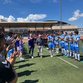 Uno de los momentos del homenaje a Antonio Tapia en Baena.