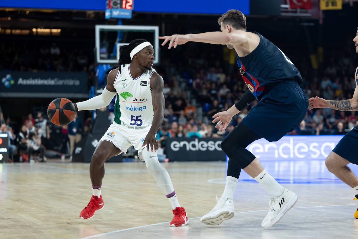 El primer encuentro de semifinales entre Barça y Unicaja, en imágenes