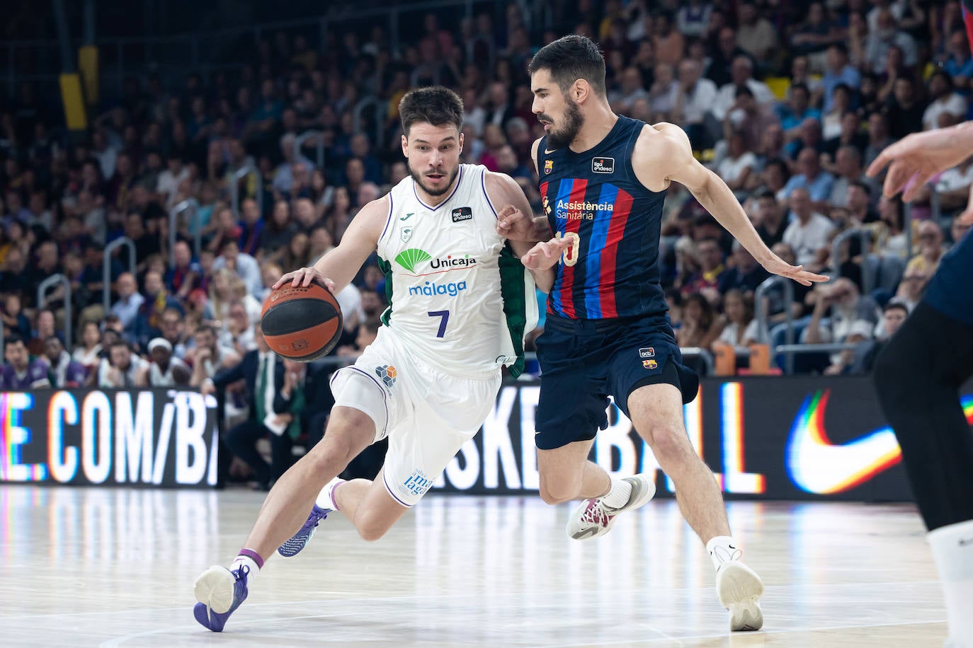 El primer encuentro de semifinales entre Barça y Unicaja, en imágenes