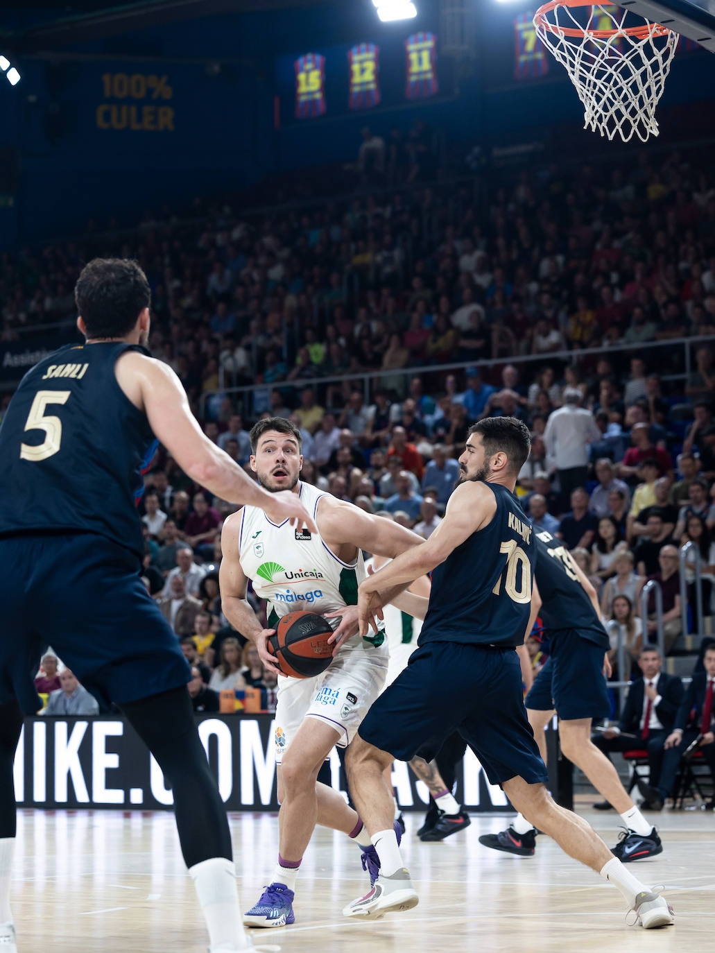 El primer encuentro de semifinales entre Barça y Unicaja, en imágenes