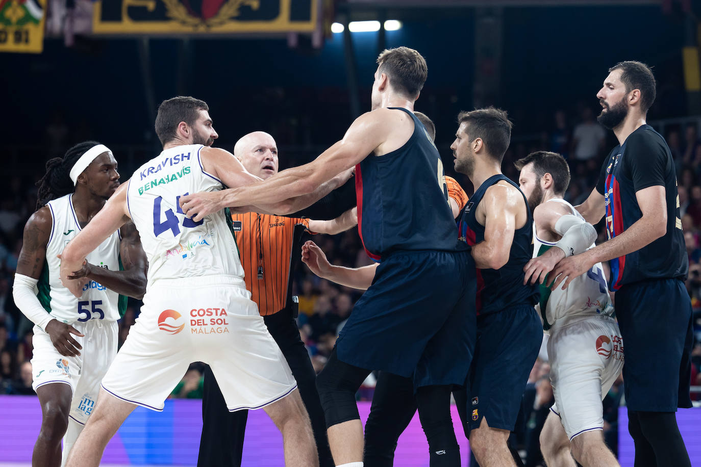 El primer encuentro de semifinales entre Barça y Unicaja, en imágenes