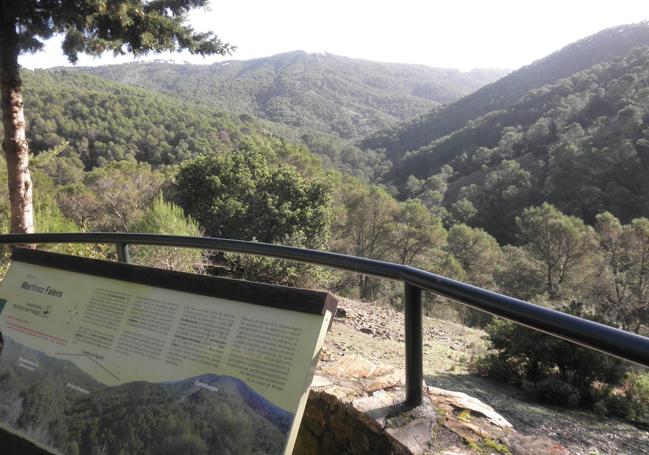 Vistas desde el mirador de Martínez Falero.